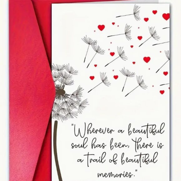 WARM MESSAGE Dandelion Greeting Card - Picture 1 of 1